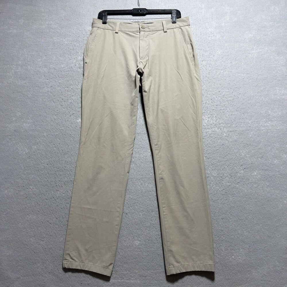 Vineyard Vines Pants On the Go Performance Mens Sz 30 Khaki Stretch Tech Preppy